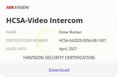 Certificado Hikvision de Trixiti Informática - Video Intercoml