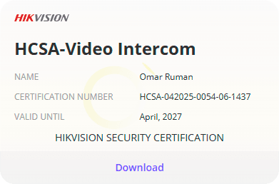 Certificado Hikvision de Trixiti Informática - Video Intercoml